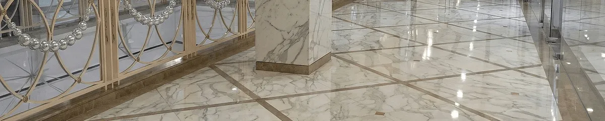 Beautiful marble floor professionally installed in West Palm Beach, FL